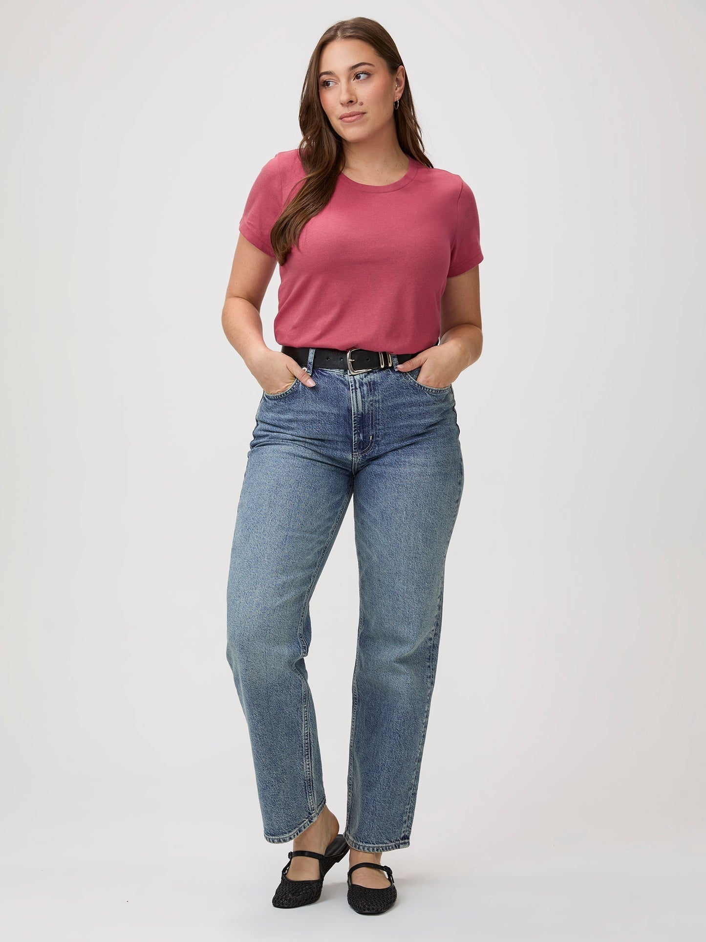 Coral Everyday Crew Neck Tee