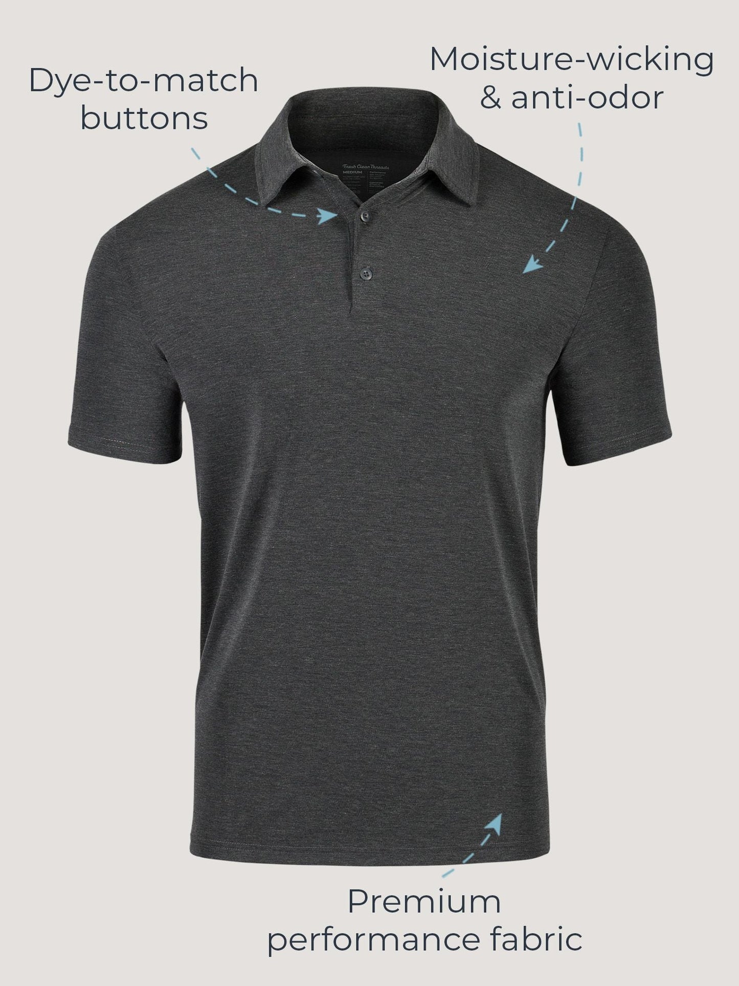 Black Performance Polo