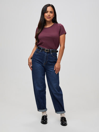 Merlot Everyday Crew Neck Tee