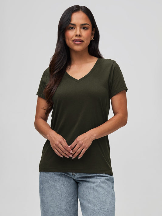 Women's Army V-Neck