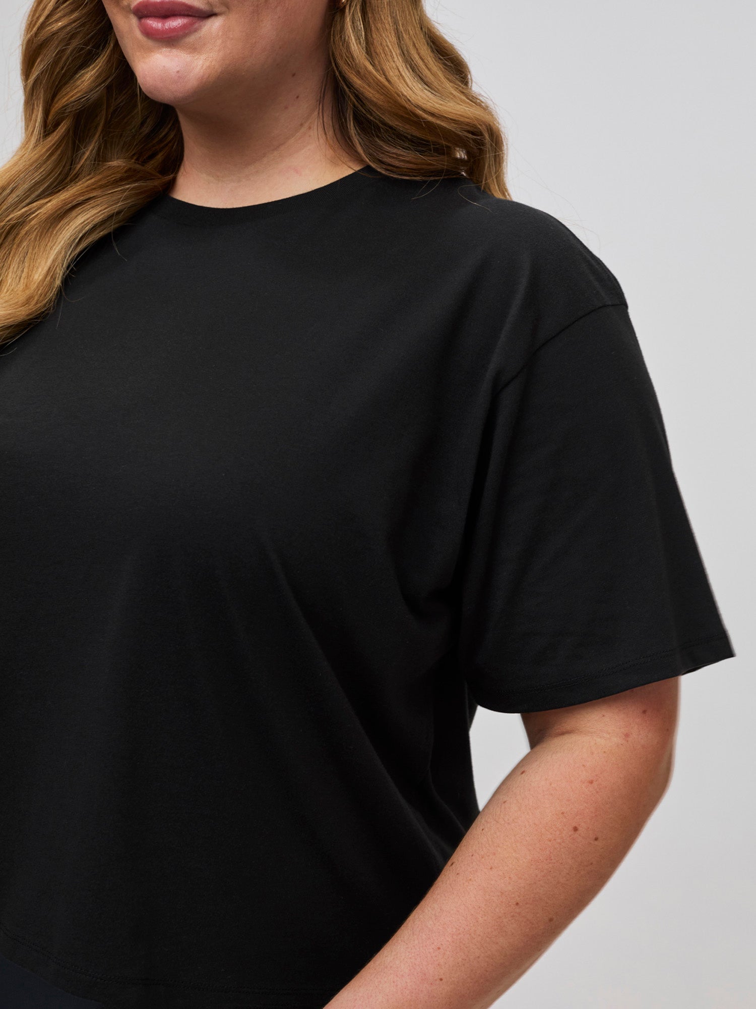 Women's Black Boxy Tee