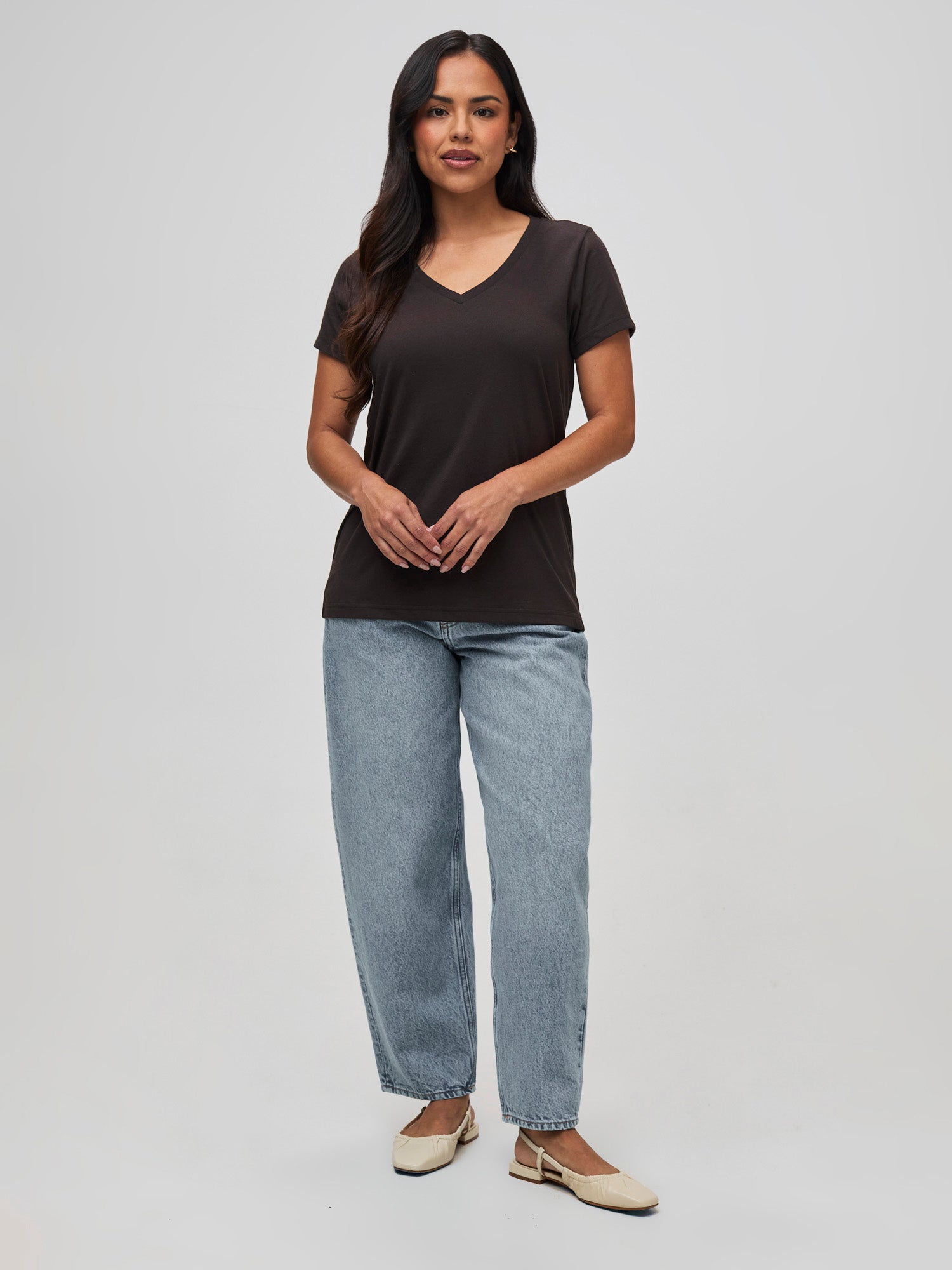 Women's Espresso V-Neck