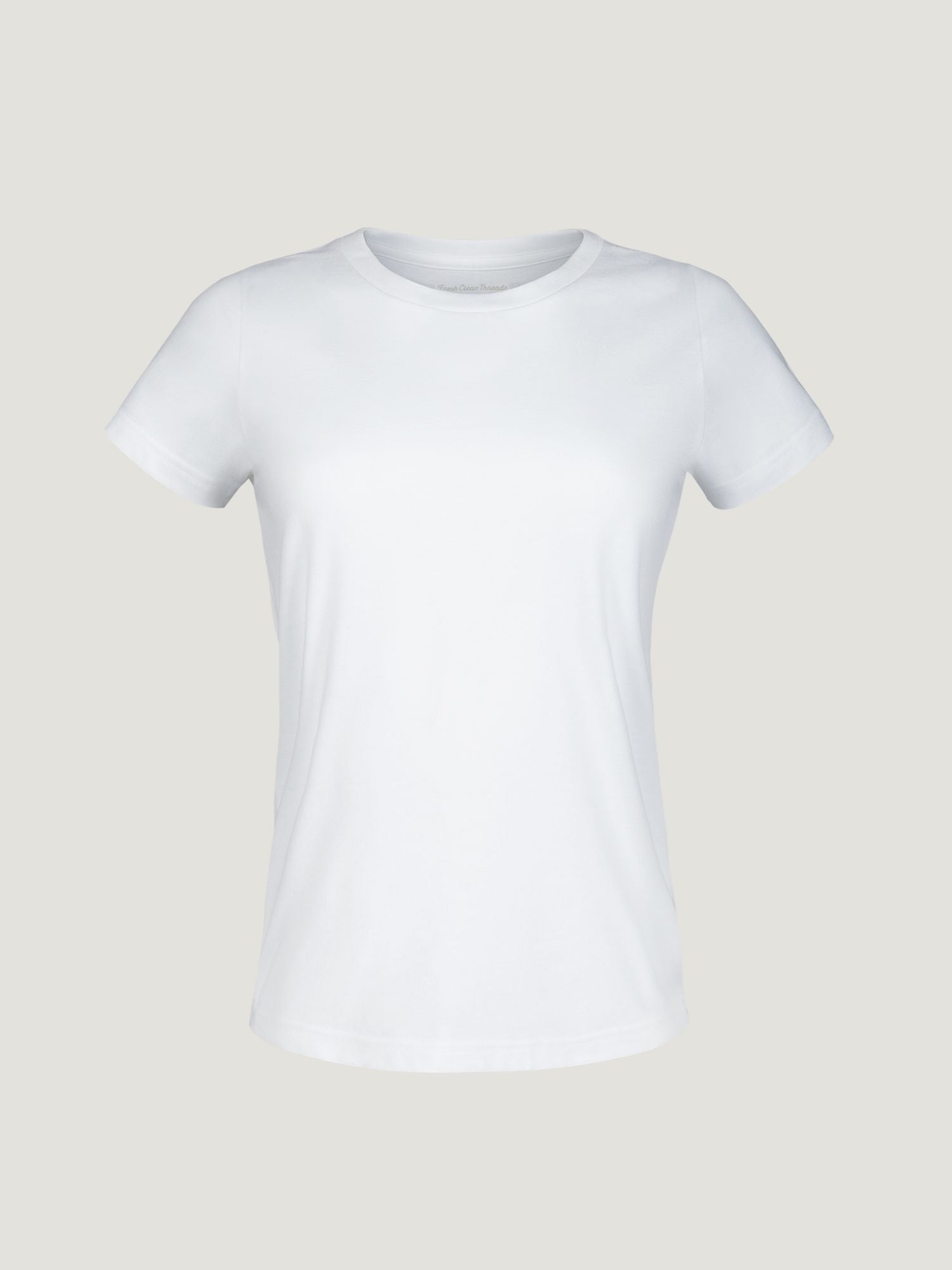 White Everyday Crew Neck Tee