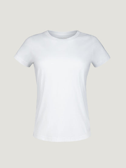 White Everyday Crew Neck Tee