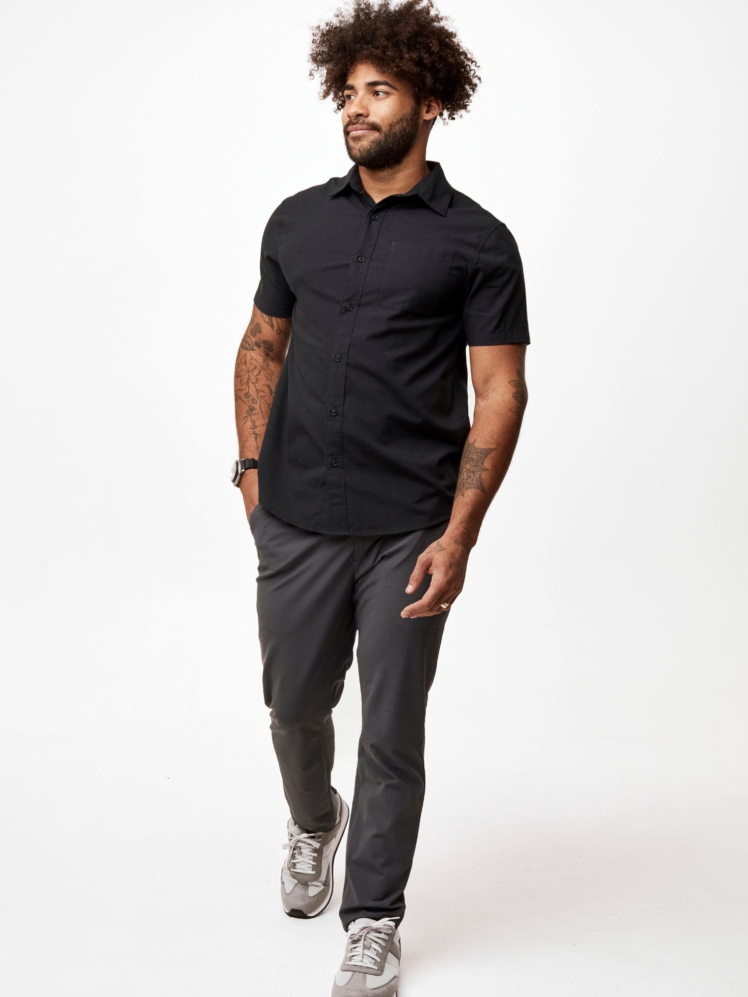 Short Sleeve Button Up Foundation 3-Pack
