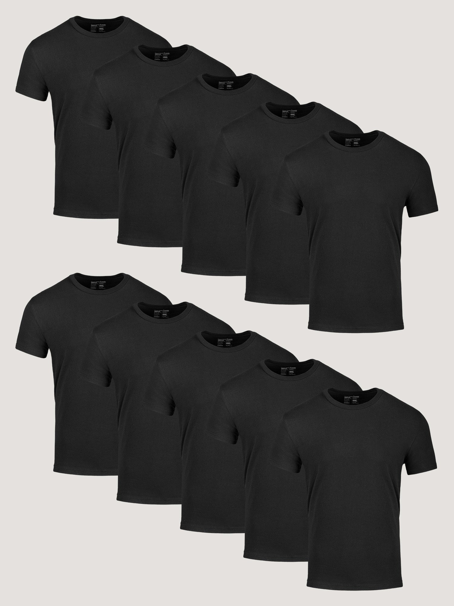 All Black Crew 10-Pack