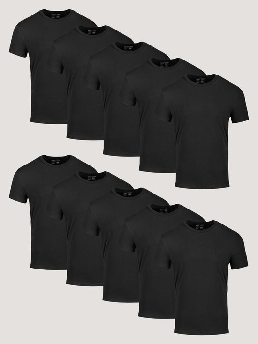 All Black Crew 10-Pack