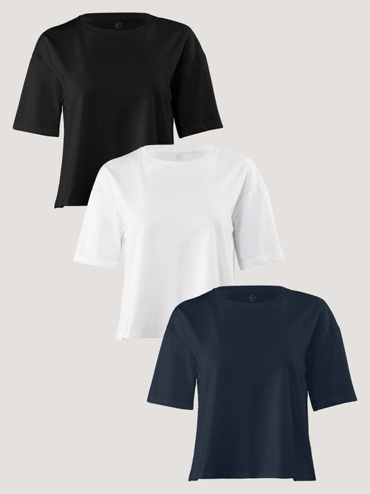 Women's Boxy Tee Staples 3-Pack