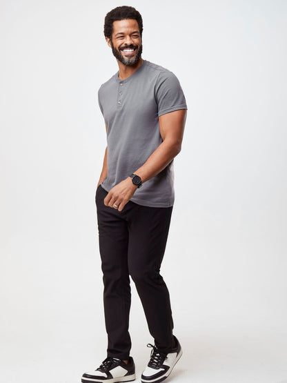 Slate Short Sleeve Henley