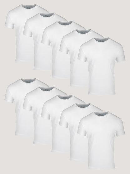 All White Crew 10-Pack