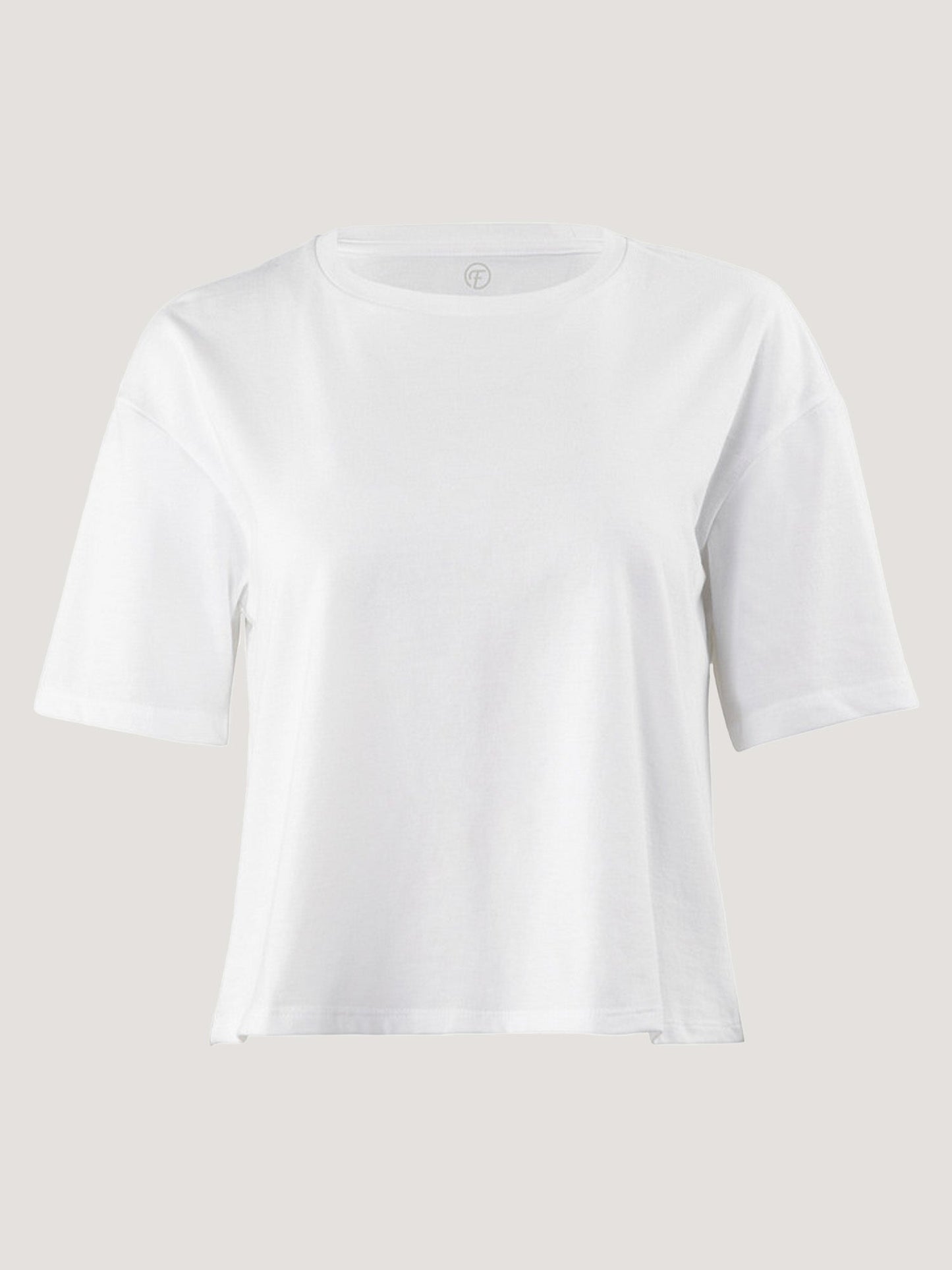 Women's White Boxy Tee