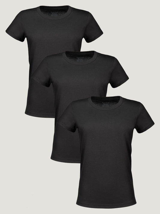 Women's Crew All Black 3-Pack