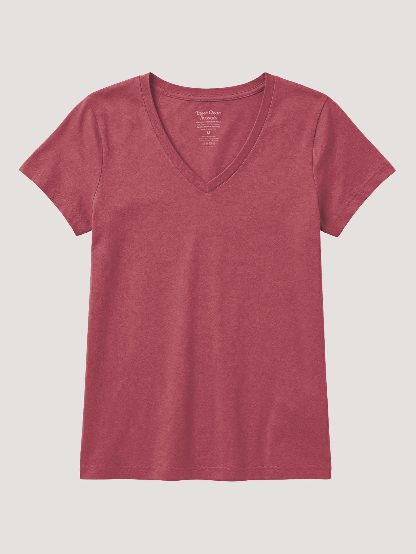 Women's Coral V-Neck