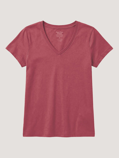 Women's Coral V-Neck