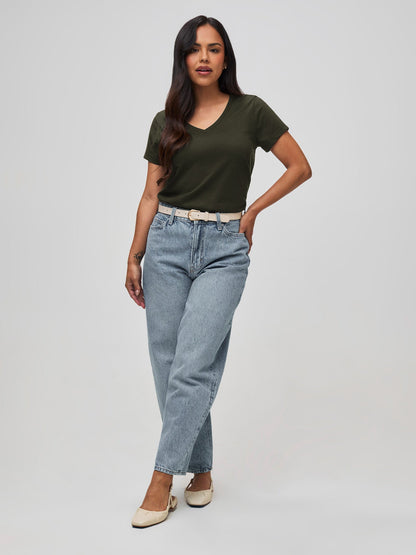 Women's Army V-Neck