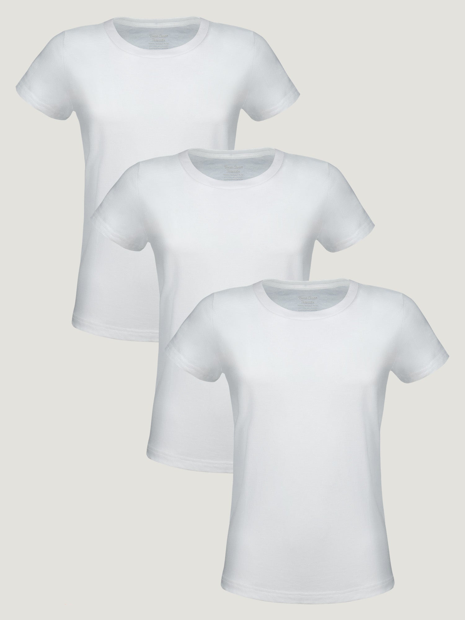 Women's Crew All White 3-Pack