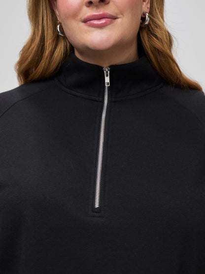 Women's Black Half Zip