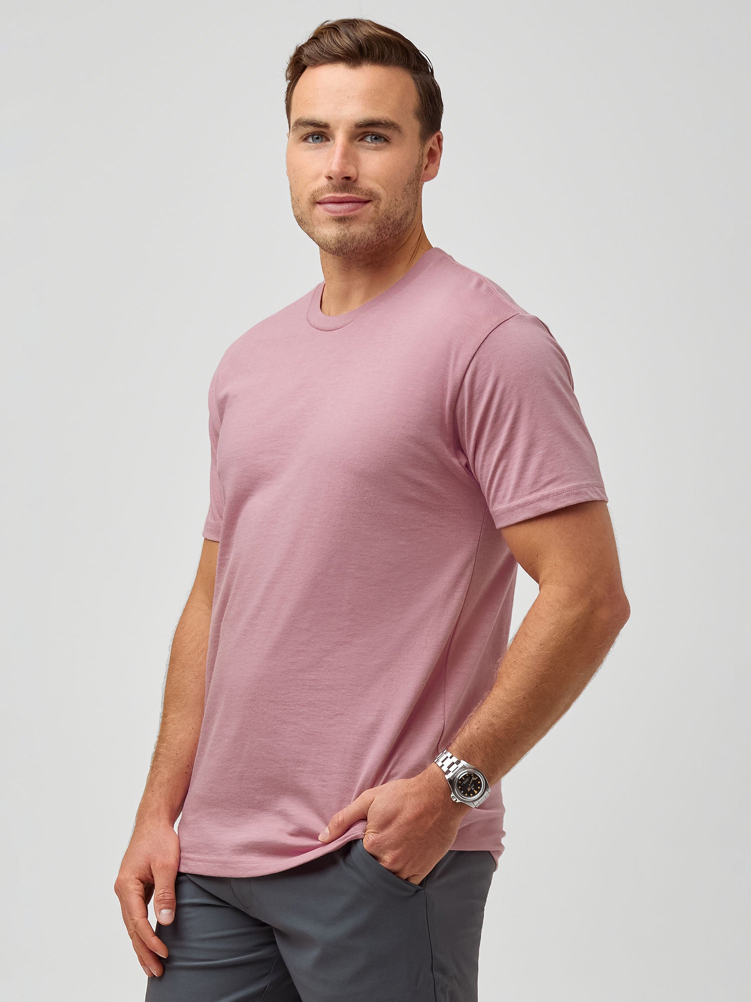 Chalk Pink Crew Neck