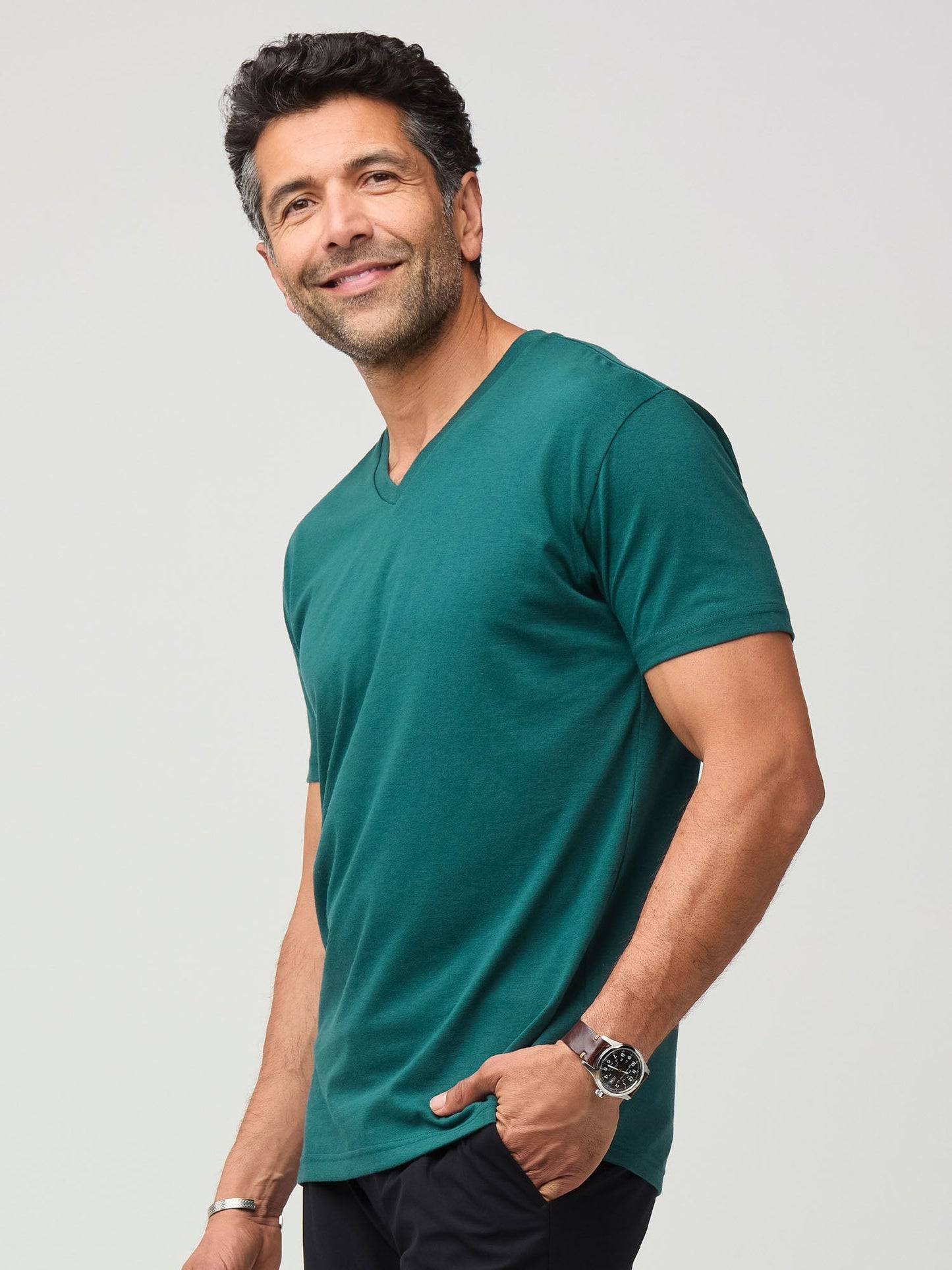 Dark Emerald V-Neck