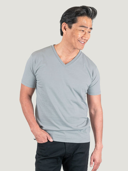 Fog Grey V-Neck