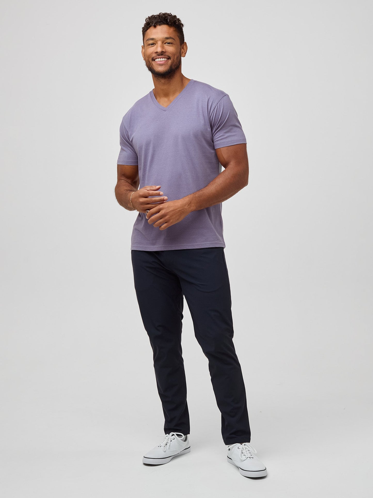 Flint Purple V-Neck