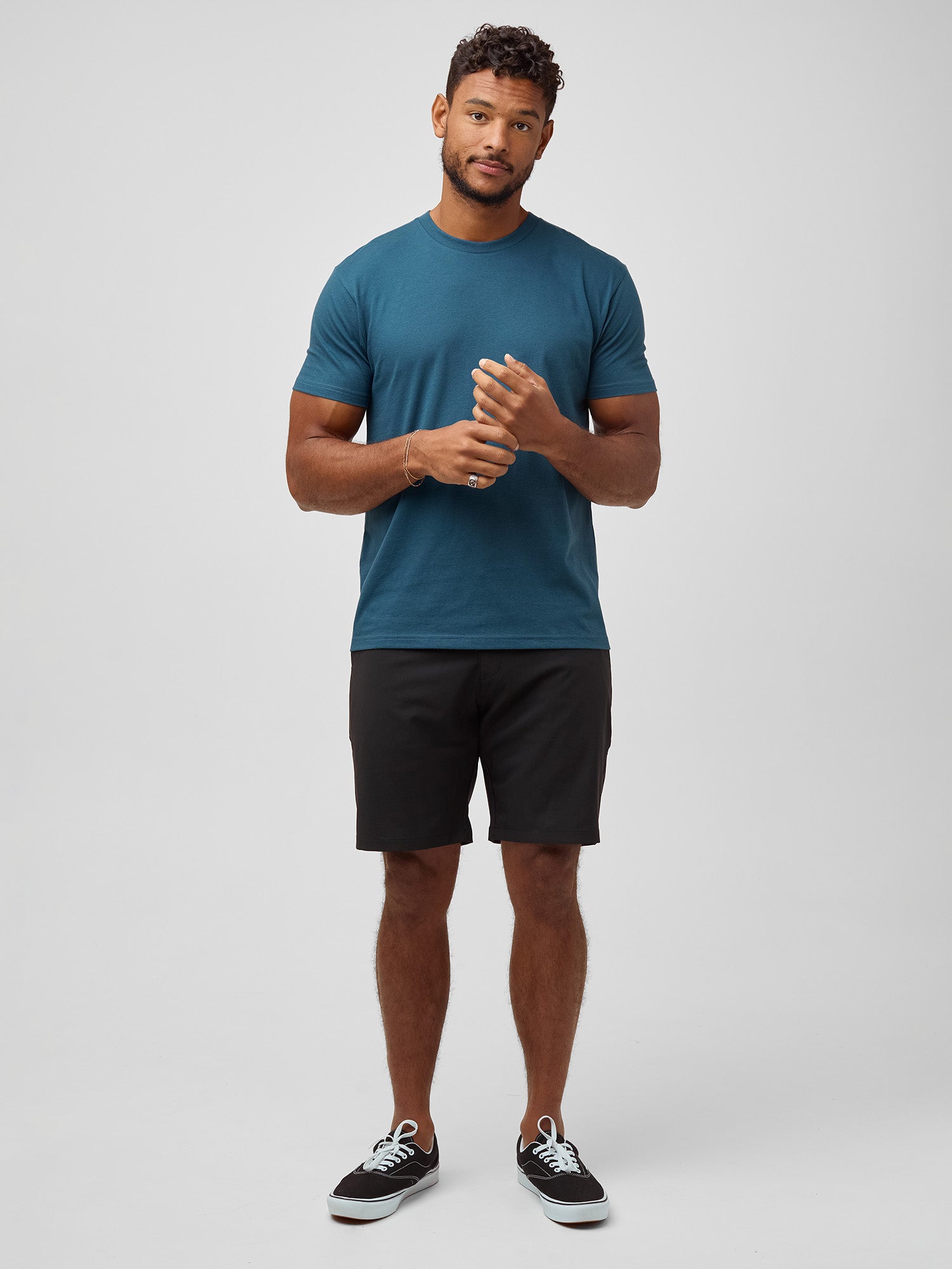 Sea Blue Crew Neck