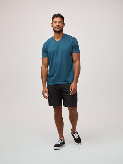 Sea Blue V-Neck