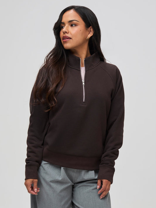 Women's Espresso Half Zip